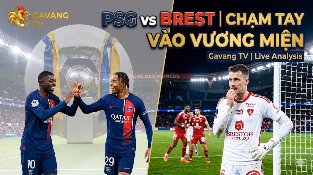Hình ảnh nhận định trận đấu PSG vs Brest vòng 33 Ligue 1: Ousmane Dembélé và Bradley Barcola ăn mừng hướng đến ngôi vô địch.